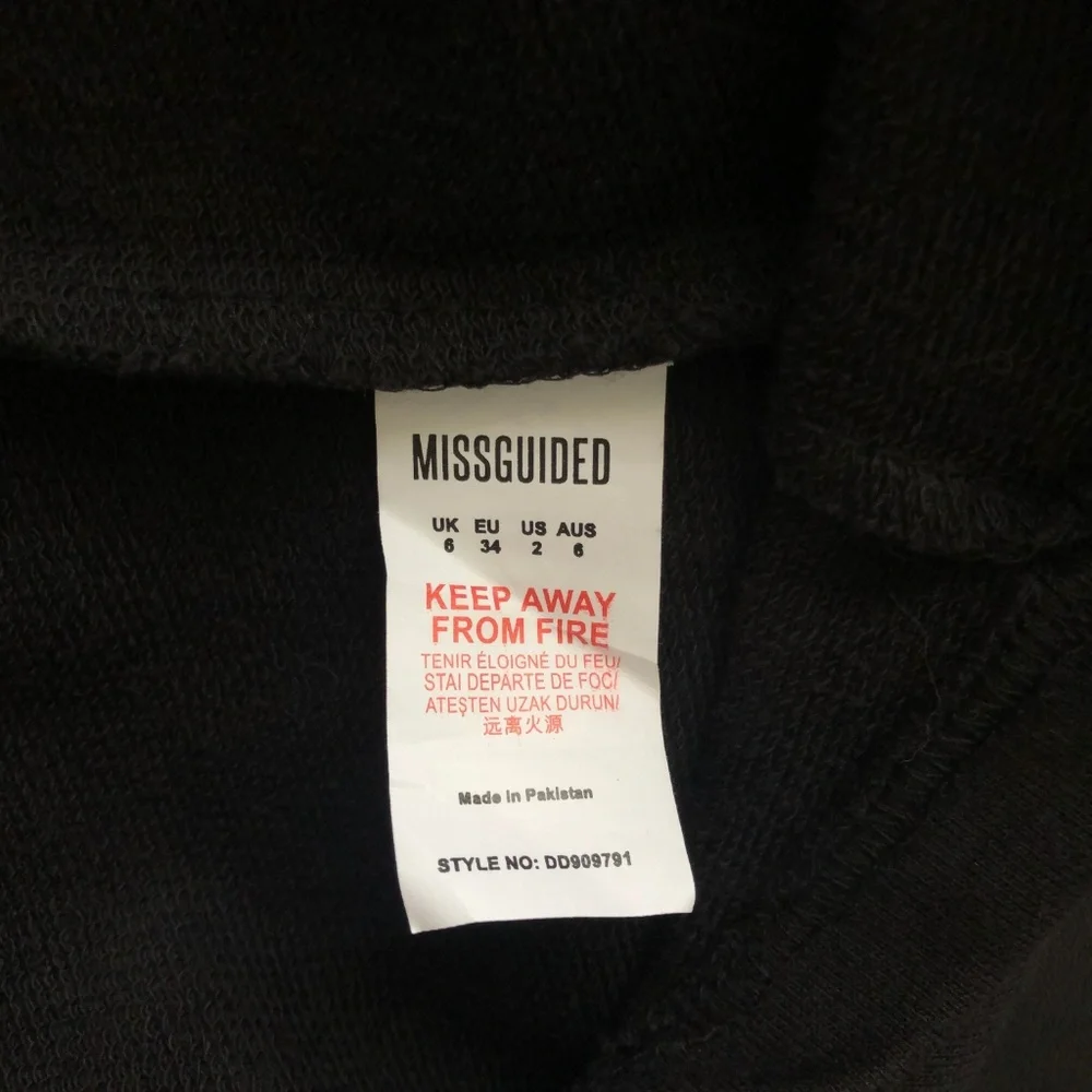 Missguided Binding Oversized Sports Dress Size 2 - Picture 6 of 8